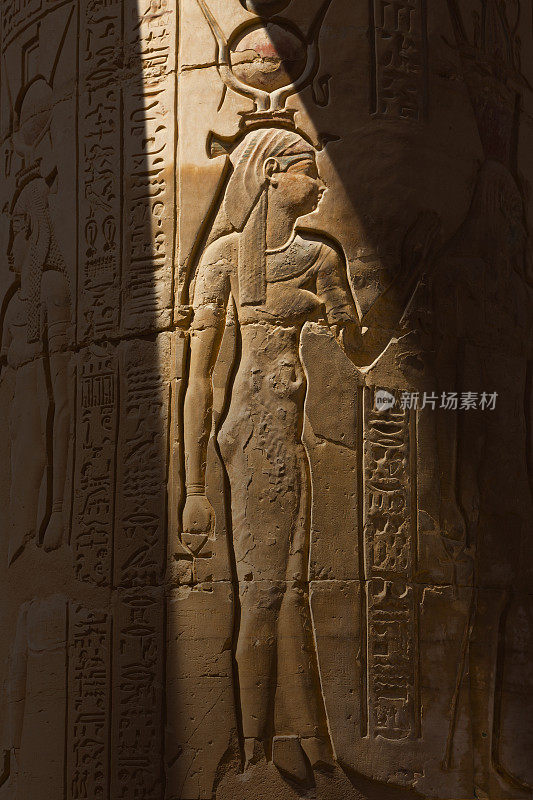 Kom Ombo神庙的埃及象形文字